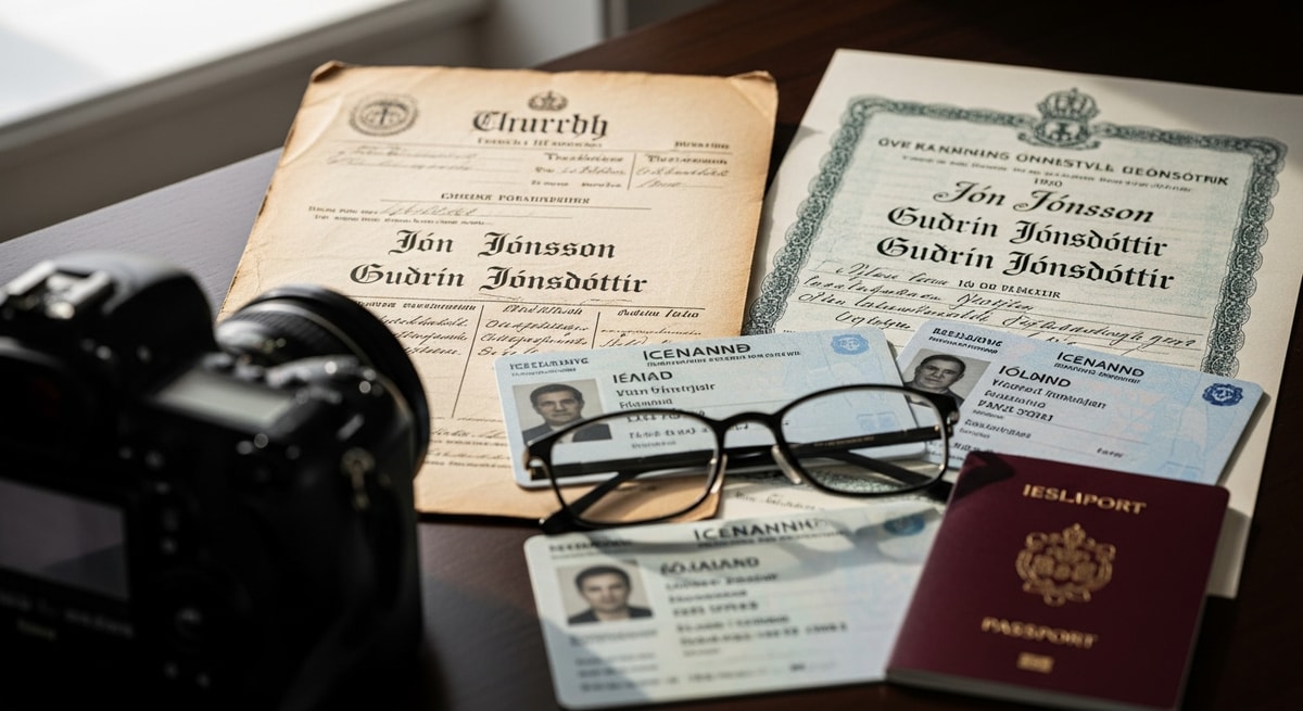 Icelandic naming conventions and patronymic system illustrated through historical and modern civil registry documents