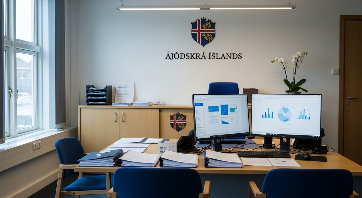 Þjóðskrá Íslands civil registry office representing Iceland's centralized national registration system for vital records