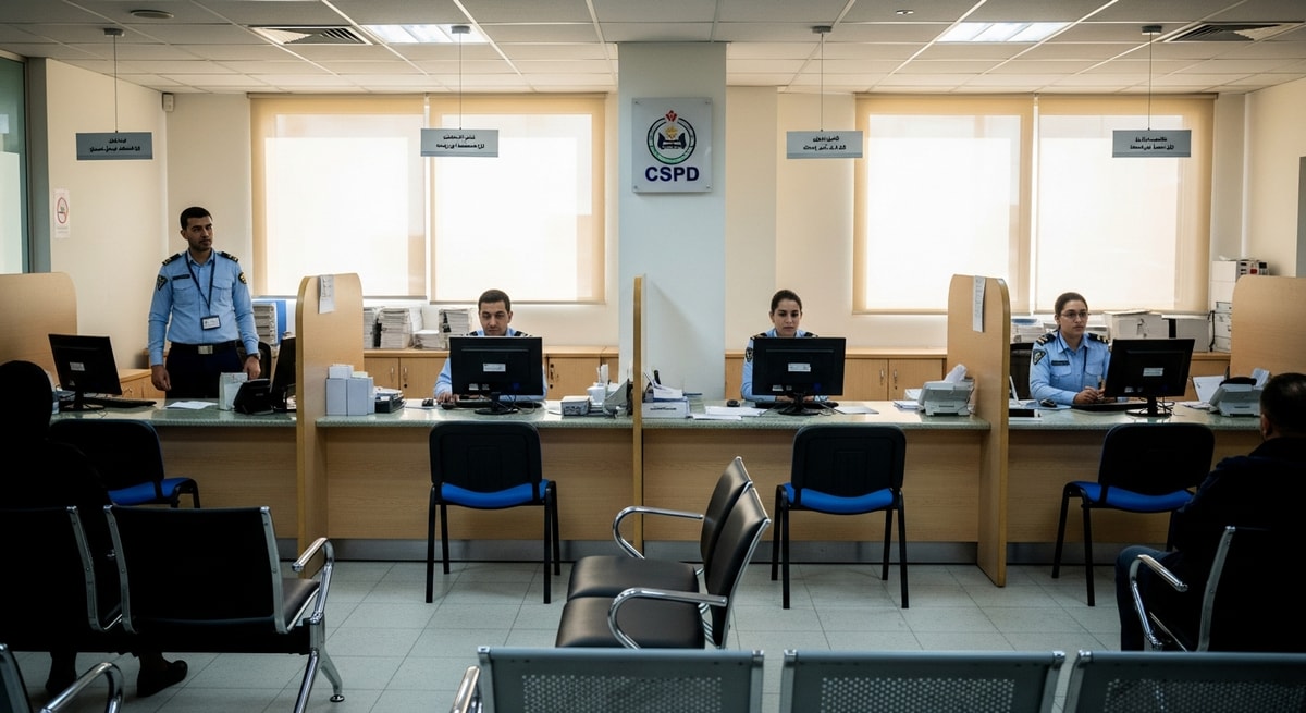Jordanian civil status office representing the CSPD authority that issues birth certificates, family books, and national identity cards