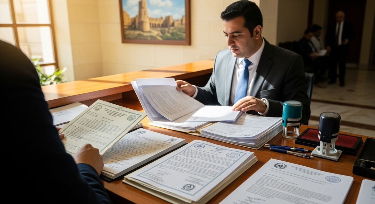 Jordanian Ministry of Foreign Affairs and Expatriates building representing the consular legalization process for international documents