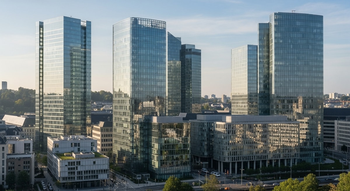 Luxembourg Kirchberg financial district representing the Grand Duchy's role as a global financial center and EU institutional hub