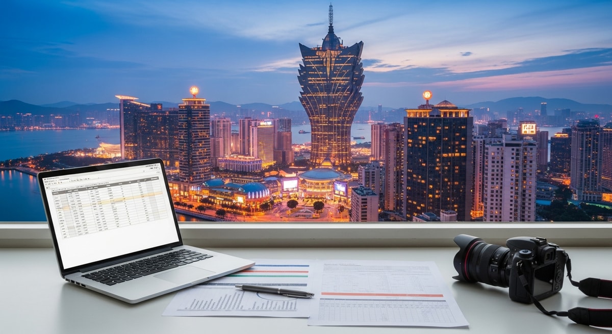 Macao Cotai Strip gaming district with casino towers, representing the gaming industry's need for professional bilingual document translation