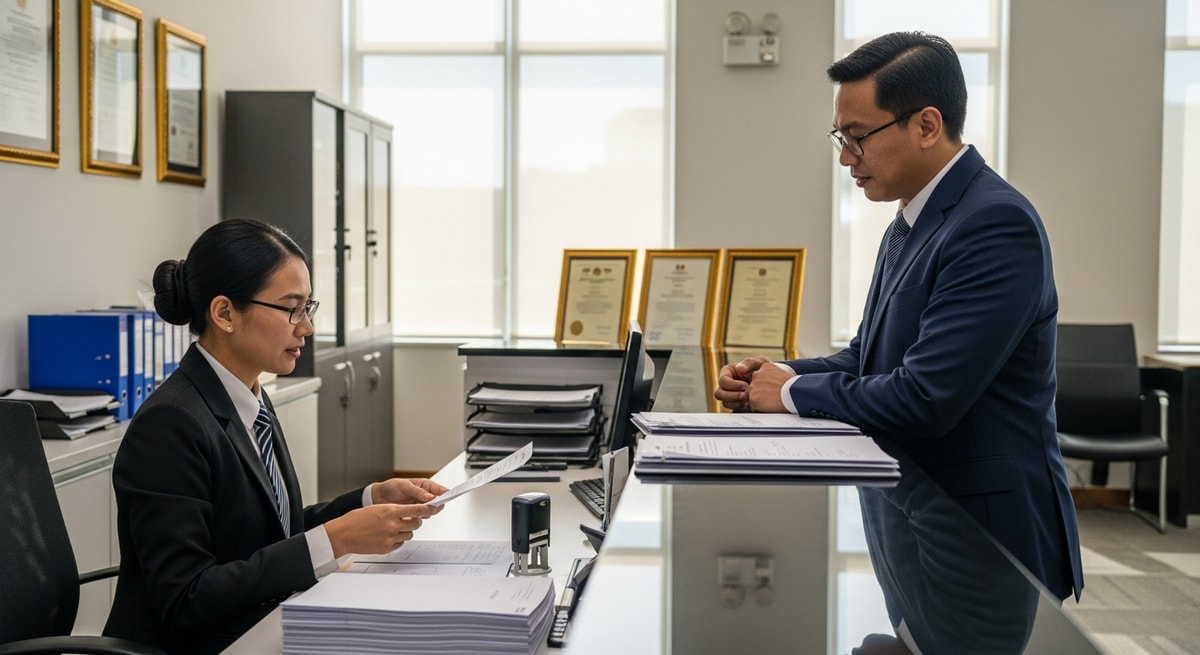 Wisma Putra building in Putrajaya housing the Malaysian Ministry of Foreign Affairs Consular Division for document authentication