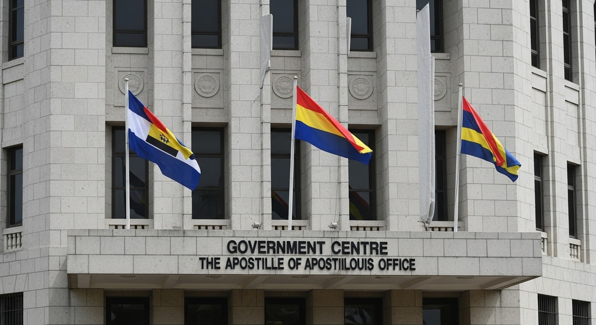Government Centre in Port Louis, Mauritius, where the Apostille Section of the Prime Minister's Office is located