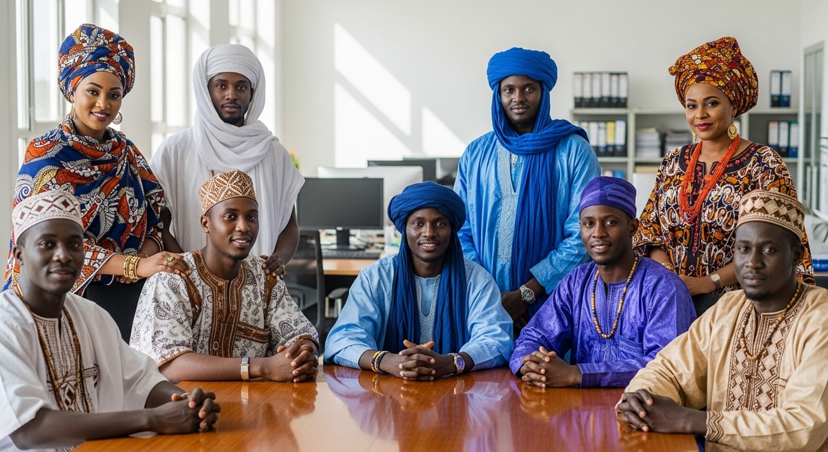 People from Niger's diverse ethnic communities including Hausa, Zarma, Tuareg, Fula, and Kanuri groups representing the country's linguistic diversity