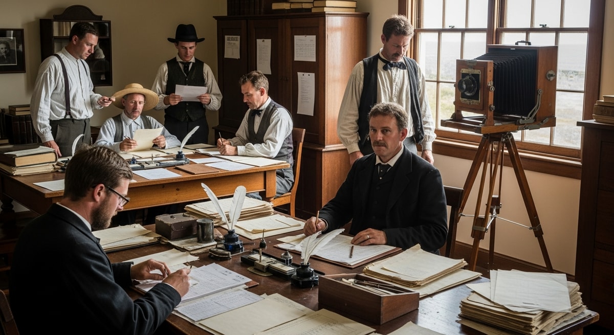 Historical Kingston settlement on Norfolk Island where the descendants of the Bounty mutineers settled in 1856 bringing the Norfuk language