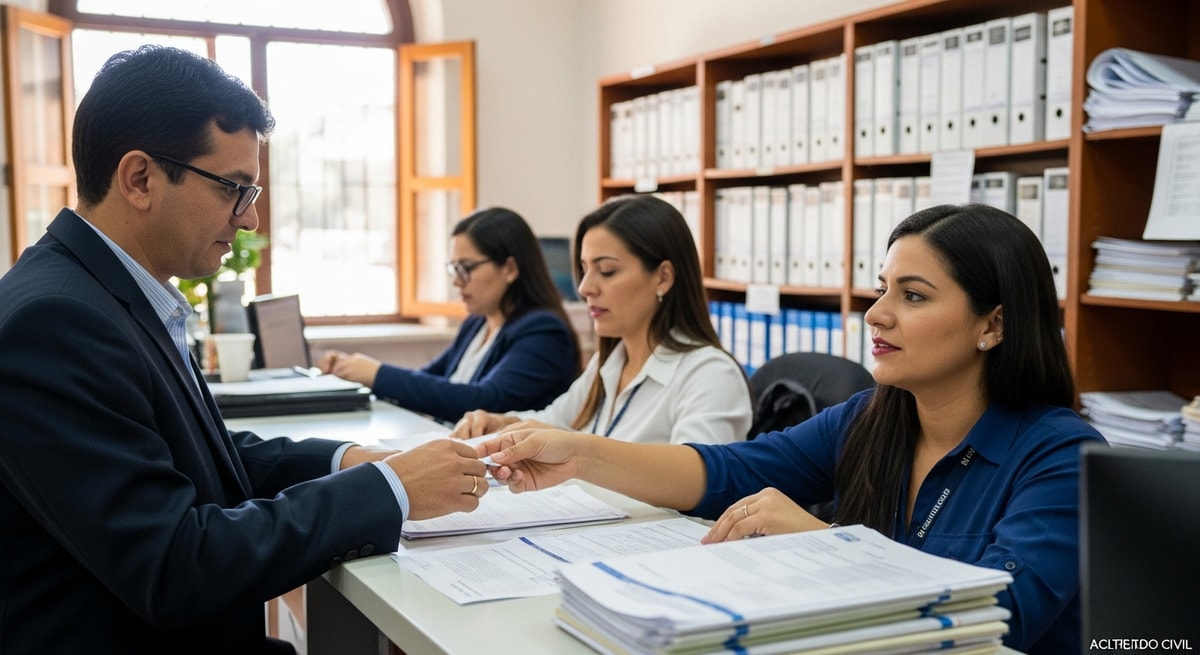 Paraguayan civil registry office building where vital records and Actas de Nacimiento are issued
