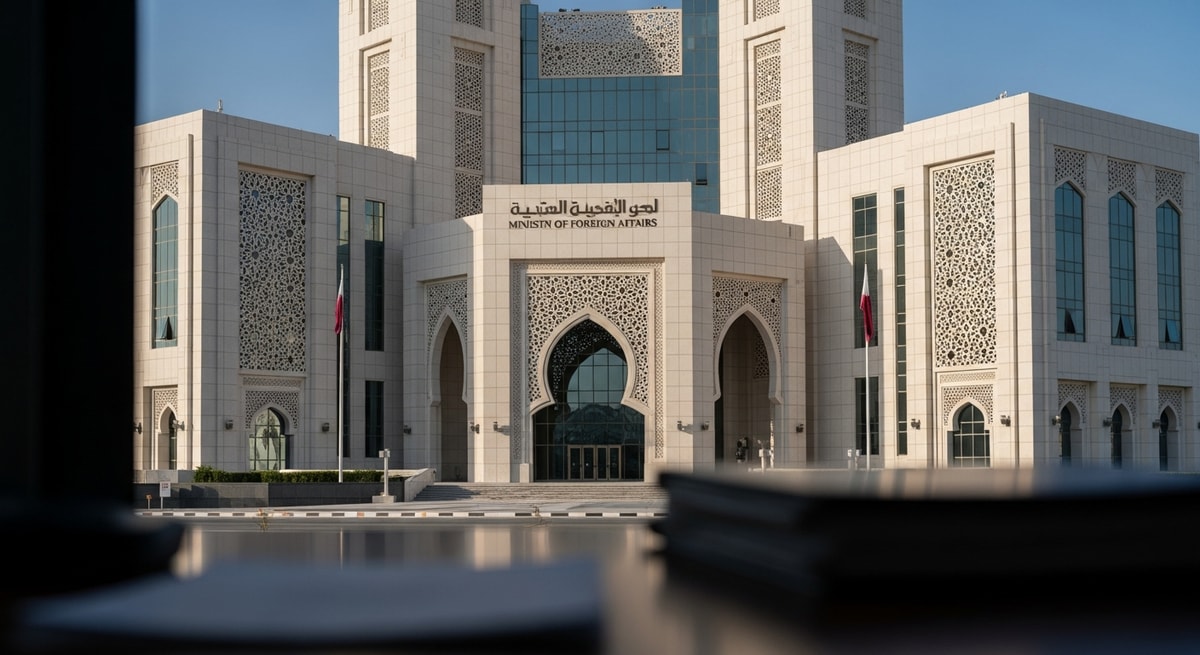 Qatar Ministry of Foreign Affairs building representing the central authority for document attestation and consular legalization