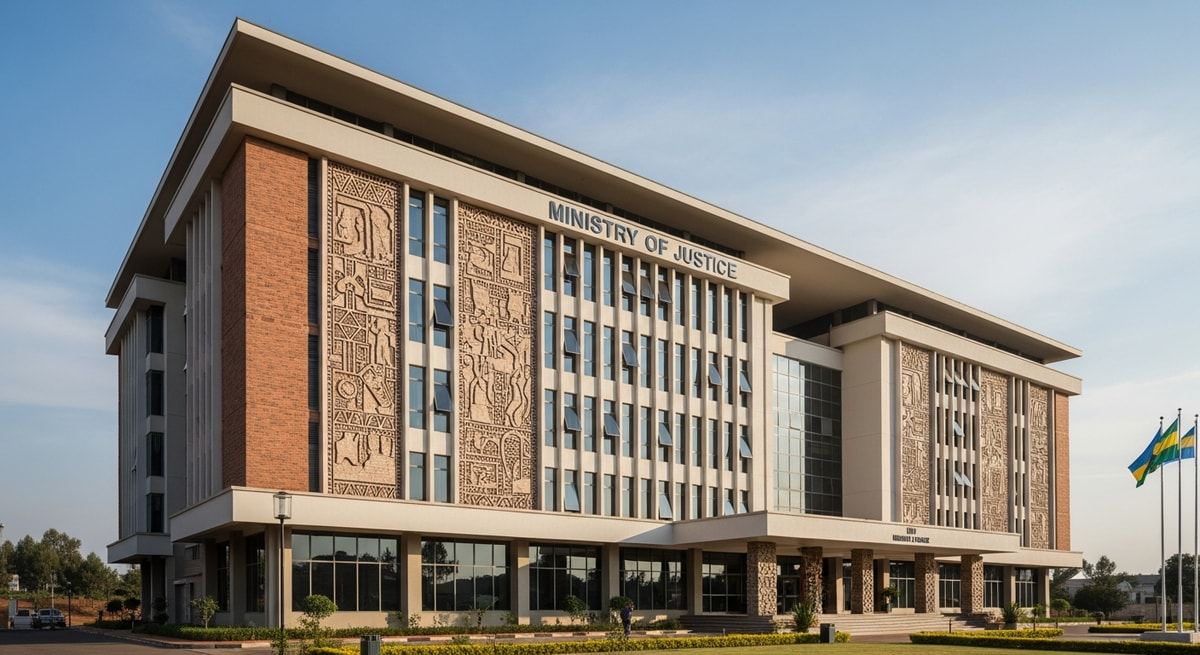 Ministry of Justice building in Kigali where Rwandan apostilles are issued under the Hague Convention since 2024