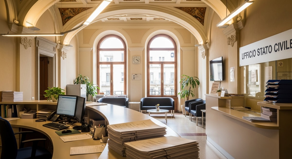 San Marino Ufficio Stato Civile building representing civil registration and document services