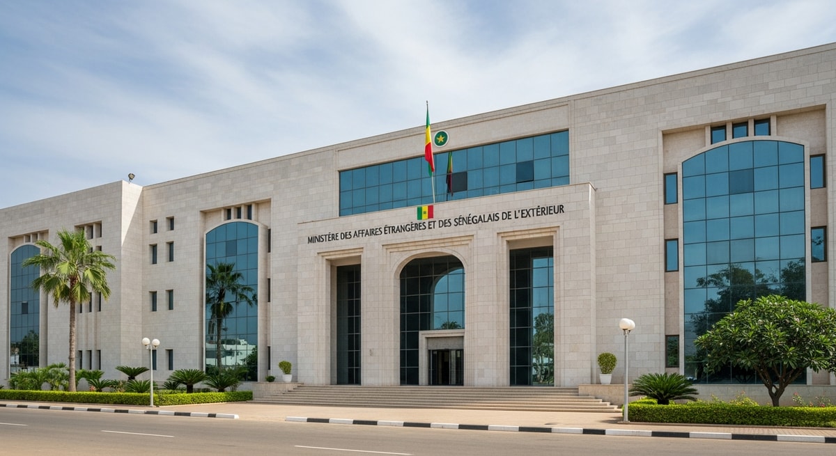 Senegalese Ministry of Foreign Affairs building in Dakar representing the competent authority for apostille processing since March 2023