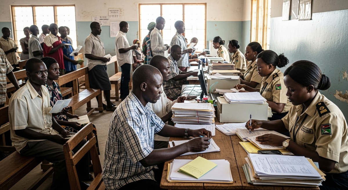 South Sudan civil registration office in Juba where birth certificates and identity documents are issued by the National Civil Registry since independence in 2011