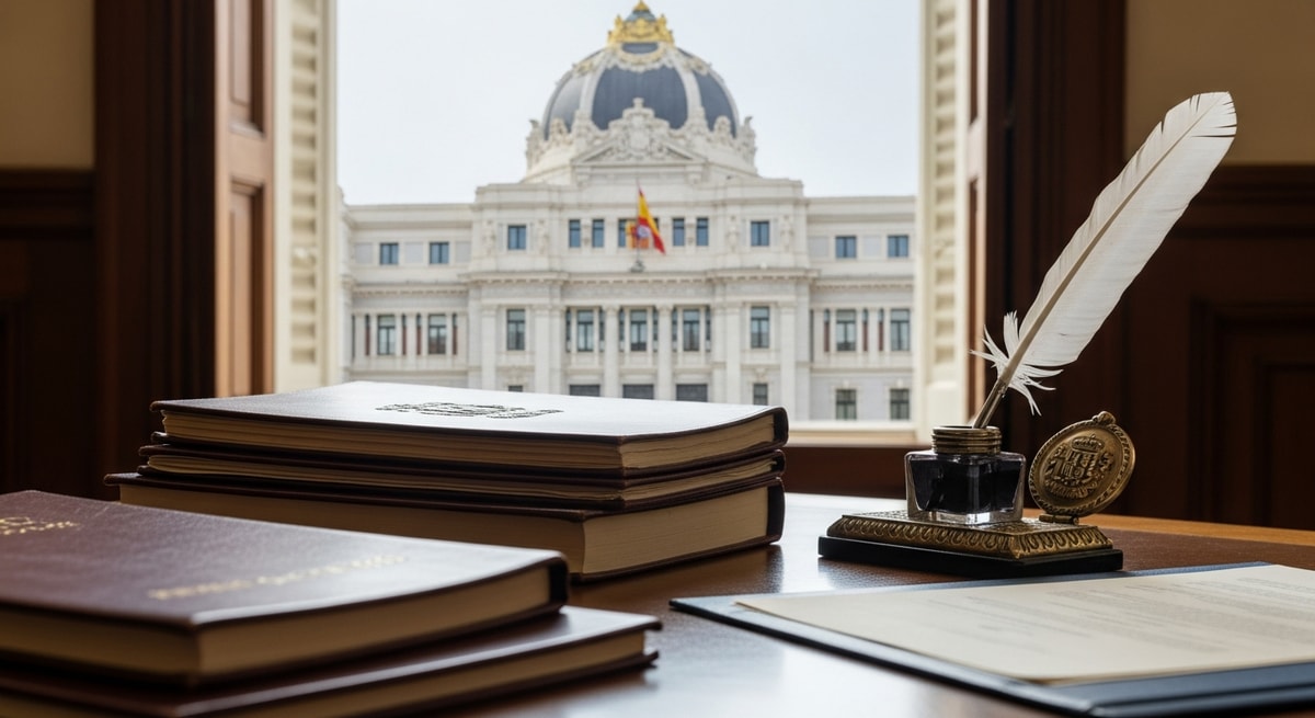 Spanish Ministry of Foreign Affairs building in Madrid representing the MAEC's role in appointing sworn translators through the Oficina de Interpretación de Lenguas