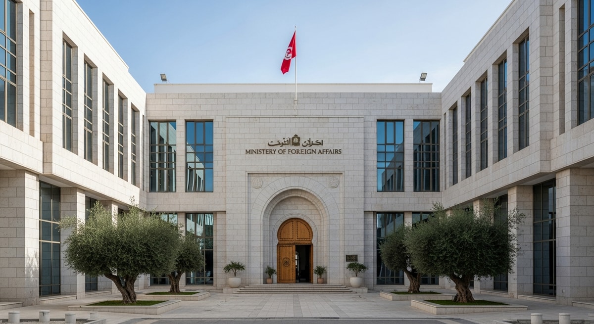Tunisia Ministry of Foreign Affairs building representing the competent authority for apostille processing since March 2018