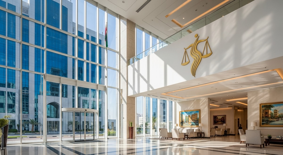 UAE Ministry of Justice building representing the regulatory authority for legal translation licensing and attestation