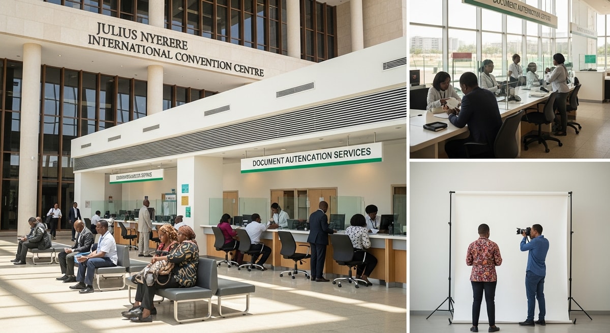 The Julius Nyerere International Convention Centre in Dar es Salaam where Tanzania's Ministry of Foreign Affairs processes document authentication
