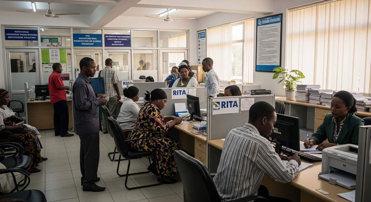 RITA office in Dar es Salaam where Tanzanian birth, marriage, and death certificates are issued and registered