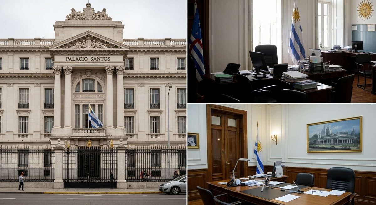 Uruguayan Ministerio de Relaciones Exteriores building in Montevideo representing the competent authority for apostille services under Ley No. 18.836