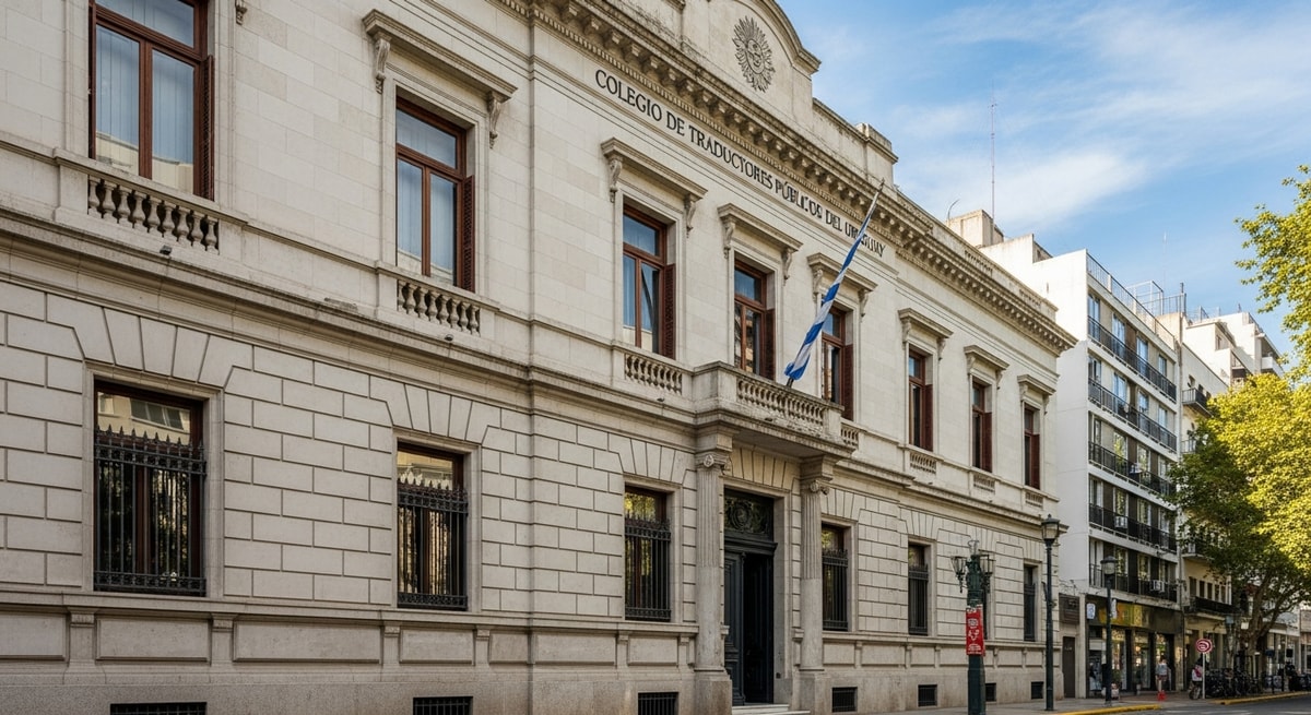 Uruguayan professional institution building in Montevideo representing the Colegio de Traductores Públicos del Uruguay that oversees the Traductor Público profession