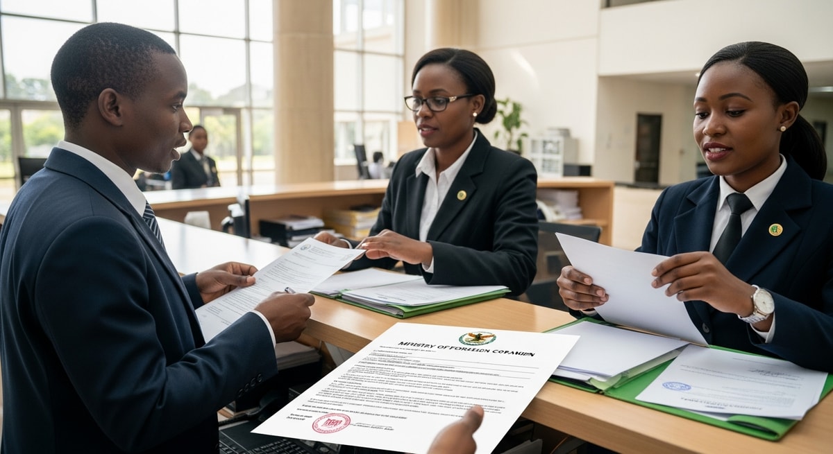 Ministry of Foreign Affairs and International Cooperation in Lusaka, Zambia, responsible for document legalization and authentication for international use